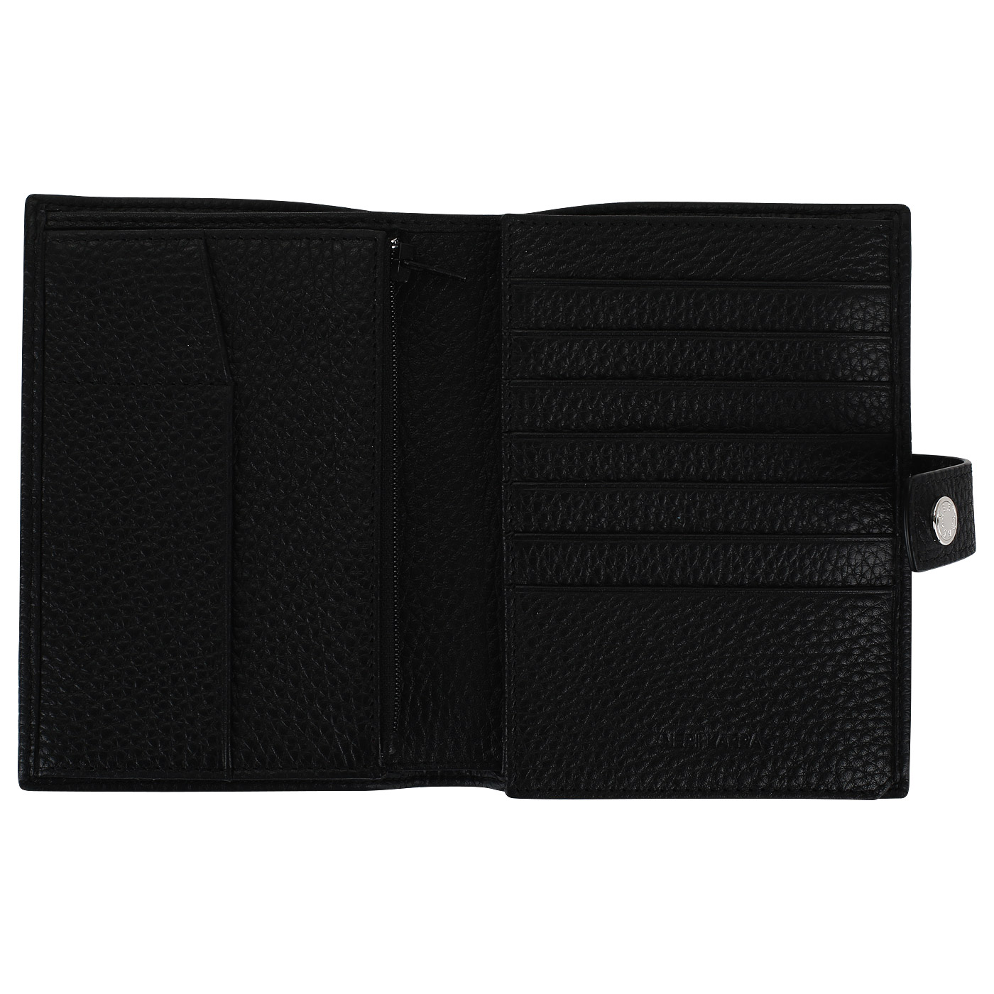 Черное кожаное портмоне Neri Karra 