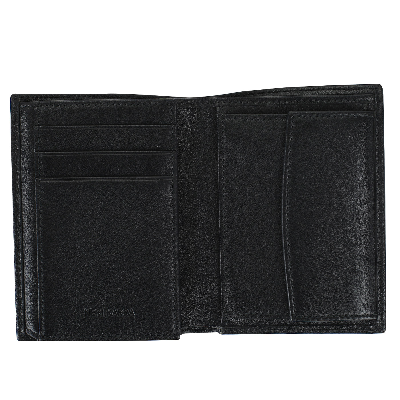 Складное портмоне из гладкой кожи Neri Karra 
