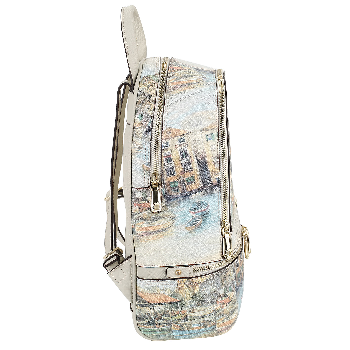 Сафьяновый рюкзак с двумя отделами Chatte 