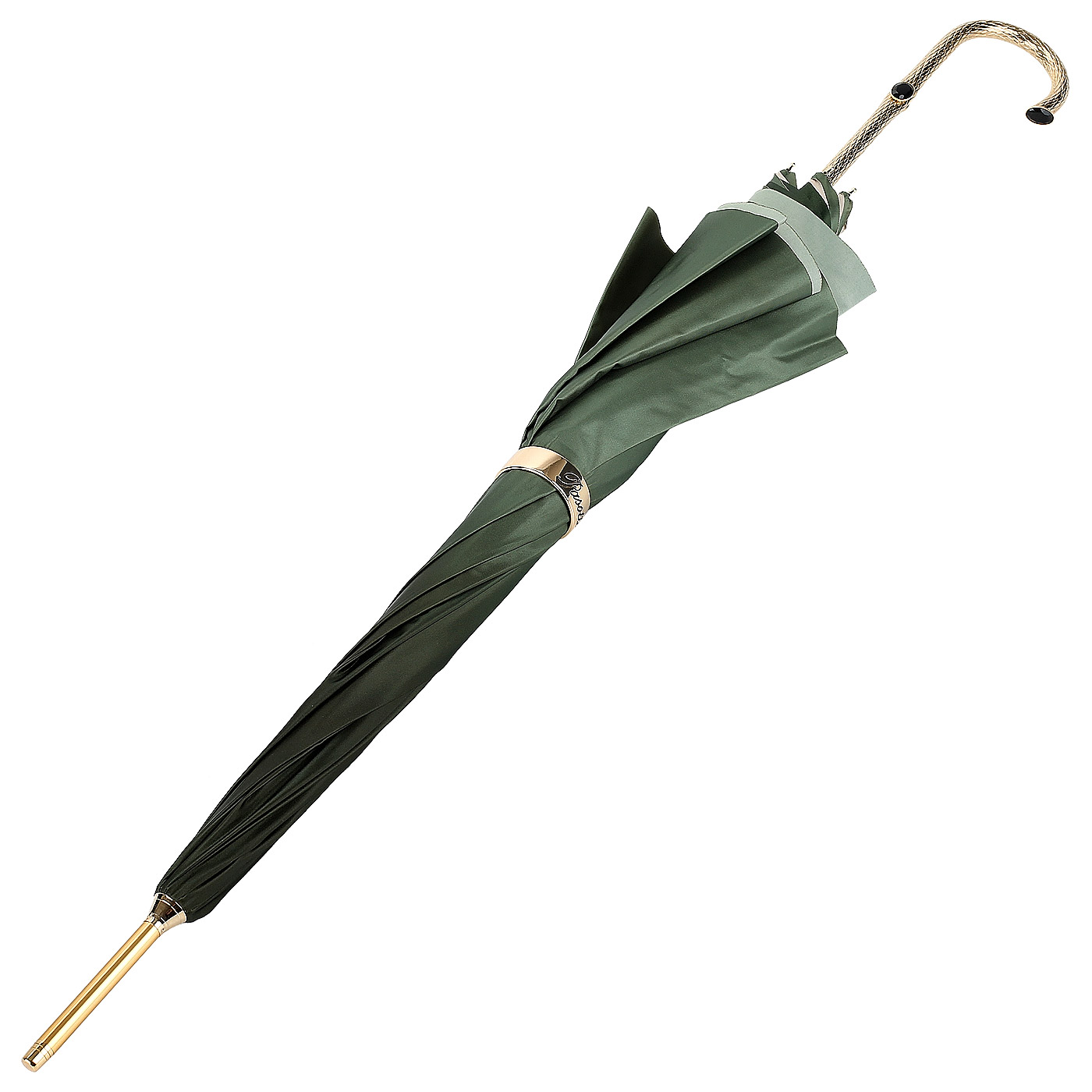 Зеленый зонт-трость Pasotti 