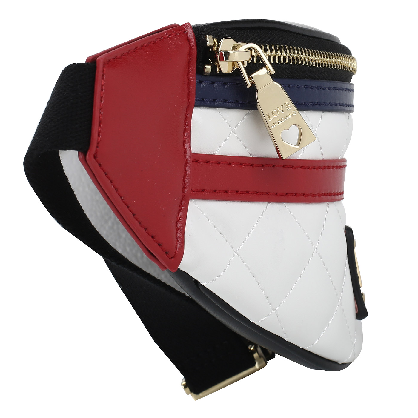 Стеганая поясная сумочка Love Moschino Striped Quilted