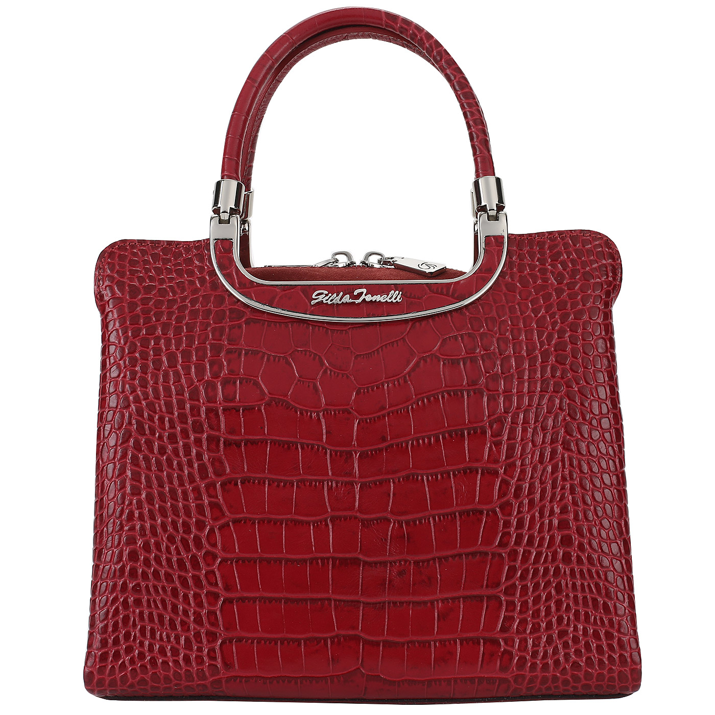 Gilda Tonelli Красная сумочка с тремя отделами