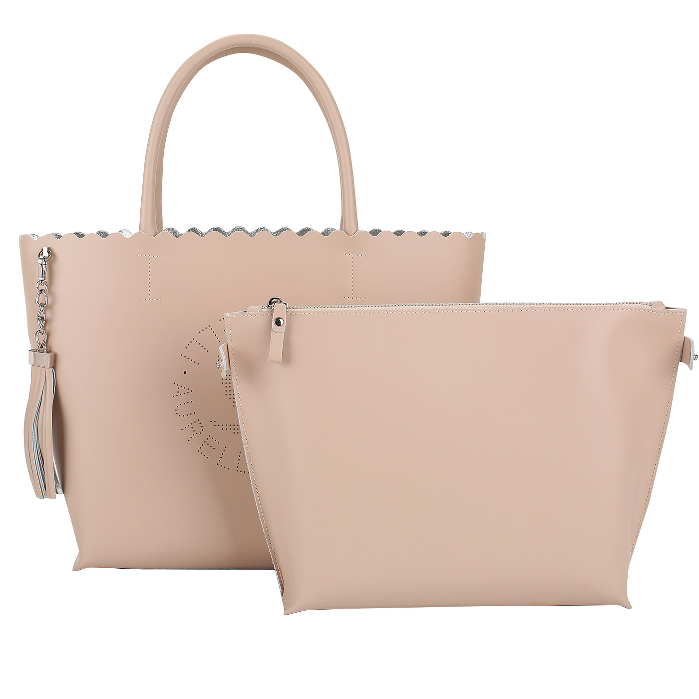 Кожаная сумка-тоут Aurelli 