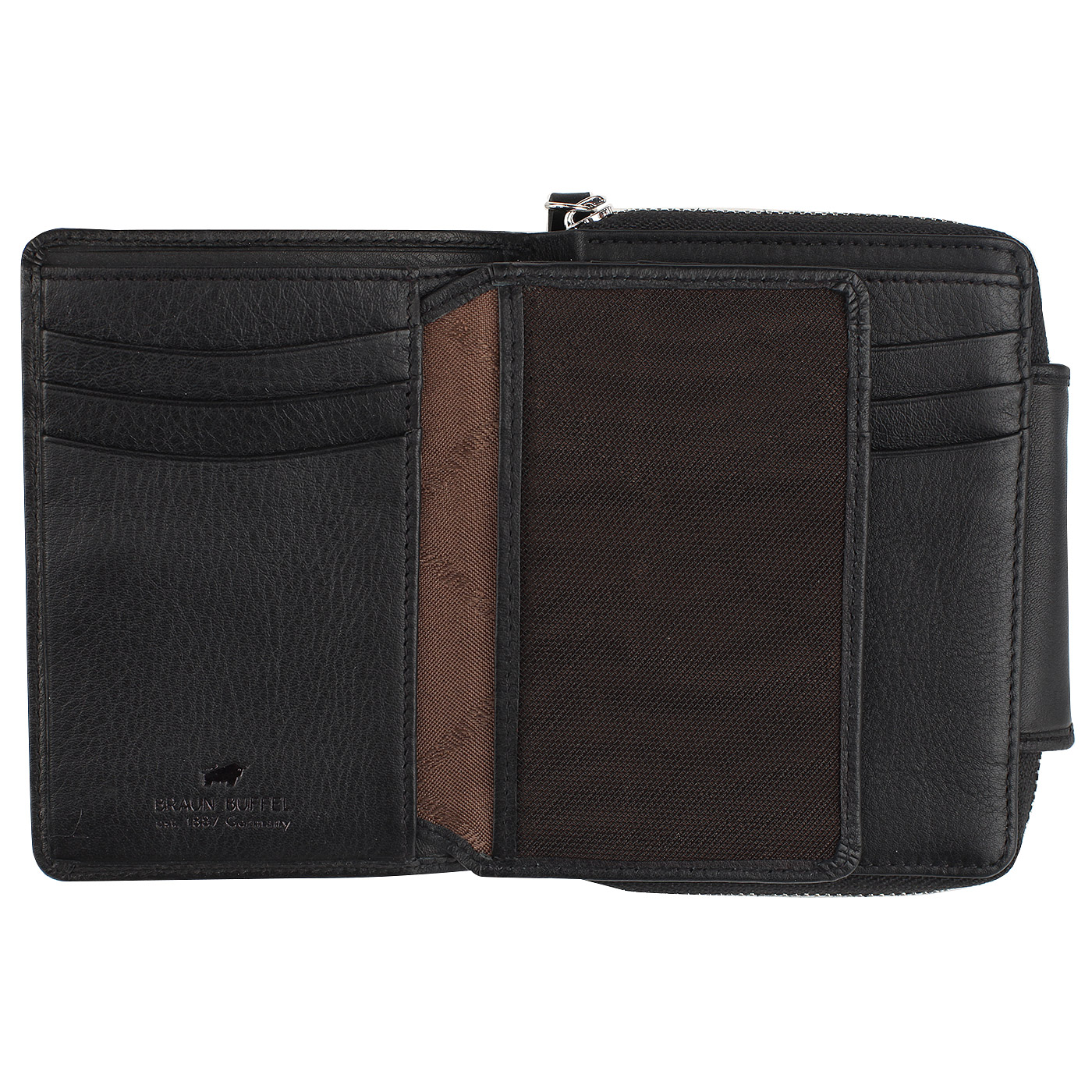 Черное кожаное портмоне Braun Buffel Miami