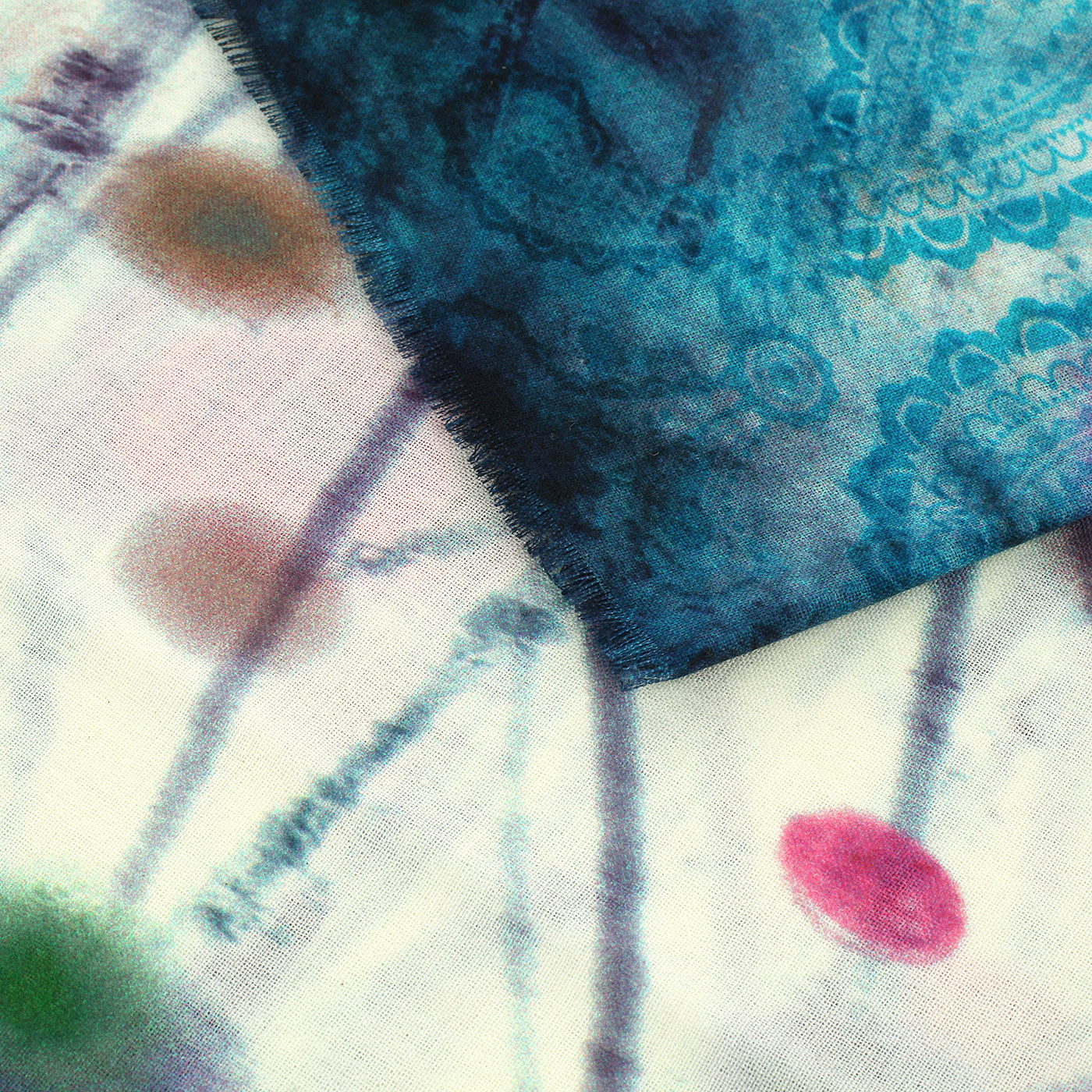 Палантин из шерсти с принтом Dispacci 