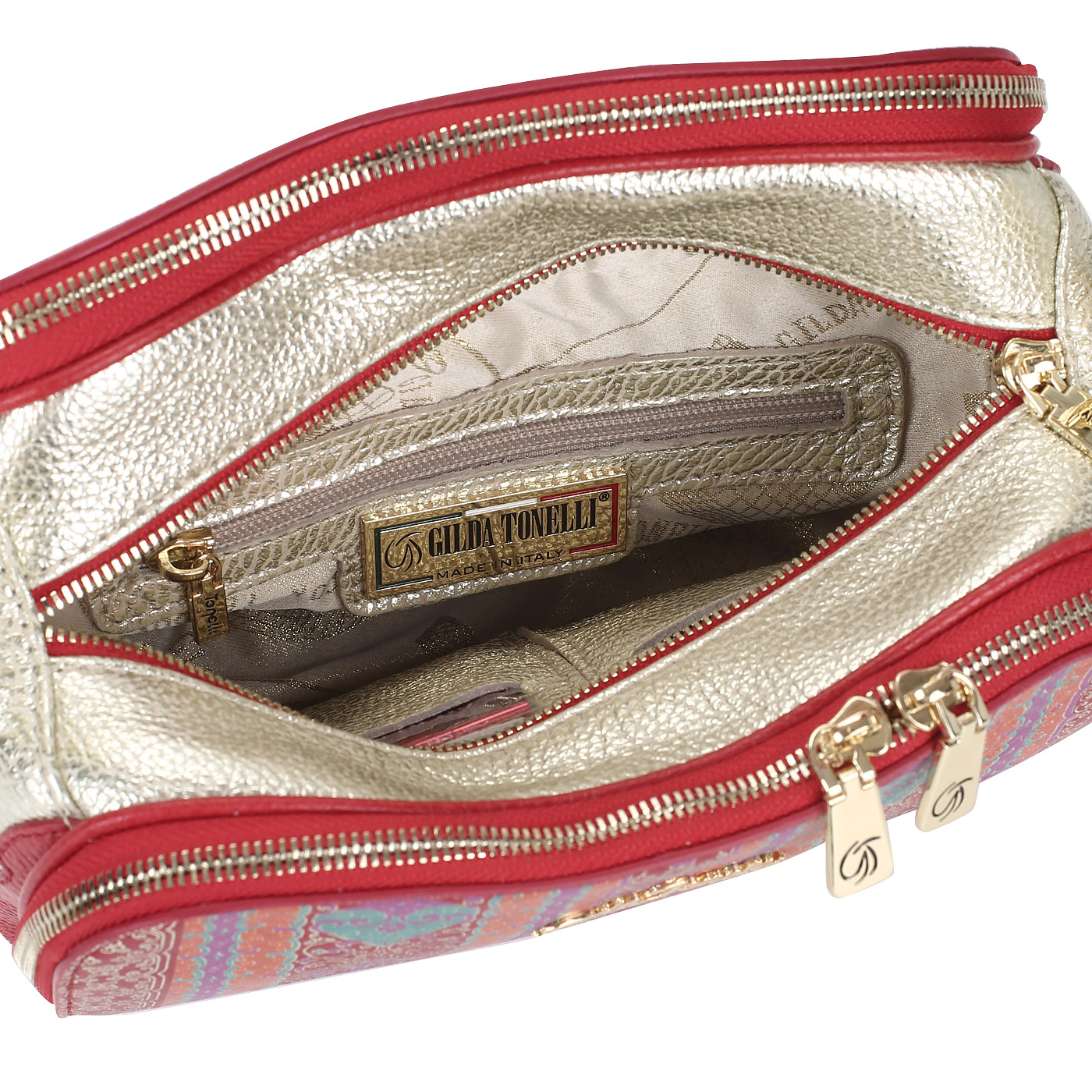 Сумка из кожи Gilda Tonelli Fior Niag Lux Niag Plat