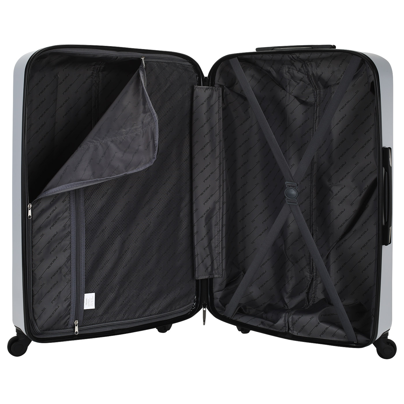 Чемодан большой L из ABS-пластика с кодовым замком Teckel Crossway