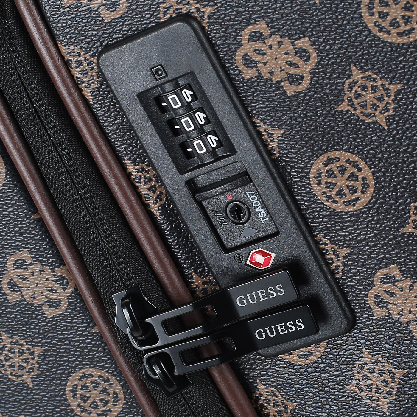 Чемодан средний M из полиурeтана Guess Peony