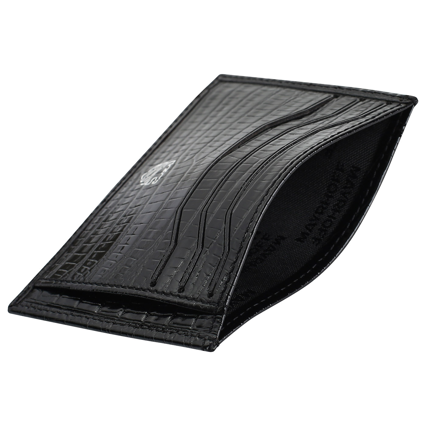 Мужская визитница из черной кожи Mayrhoff Munchen