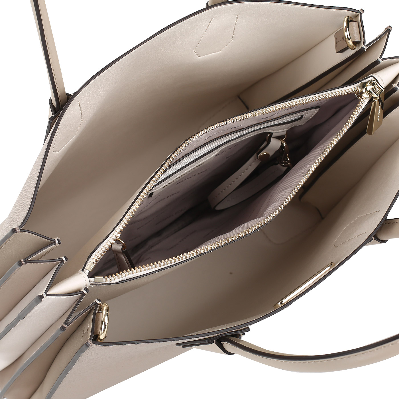 Кожаная сумка с тремя отделами Michael Kors Mercer