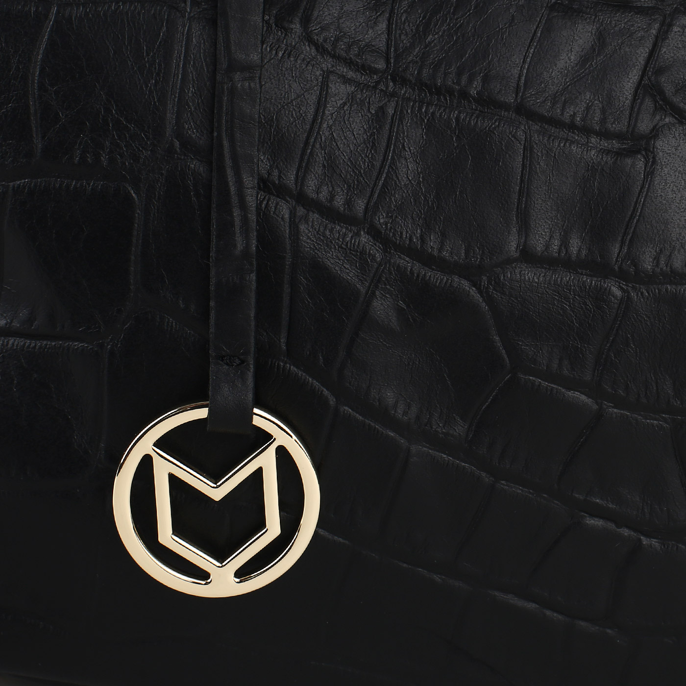 Сумка с отделкой под крокодиловую кожу Marina Volpe Adele