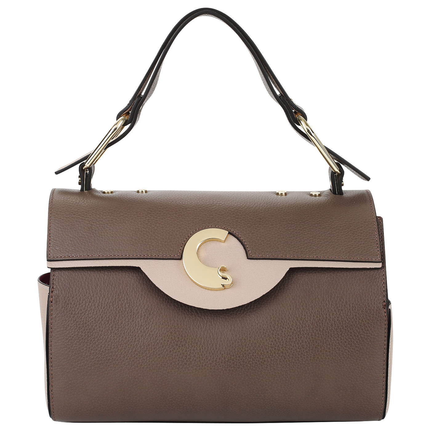 Carlo Salvatelli Кожаная сумочка со съемным ремешком