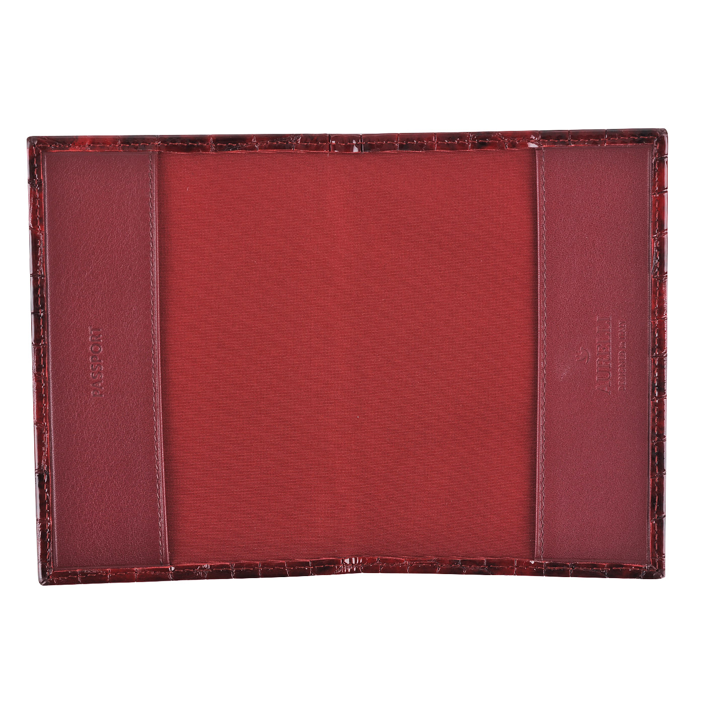 Обложка для паспорта с отделкой под крокодиловую кожу Aurelli Divine