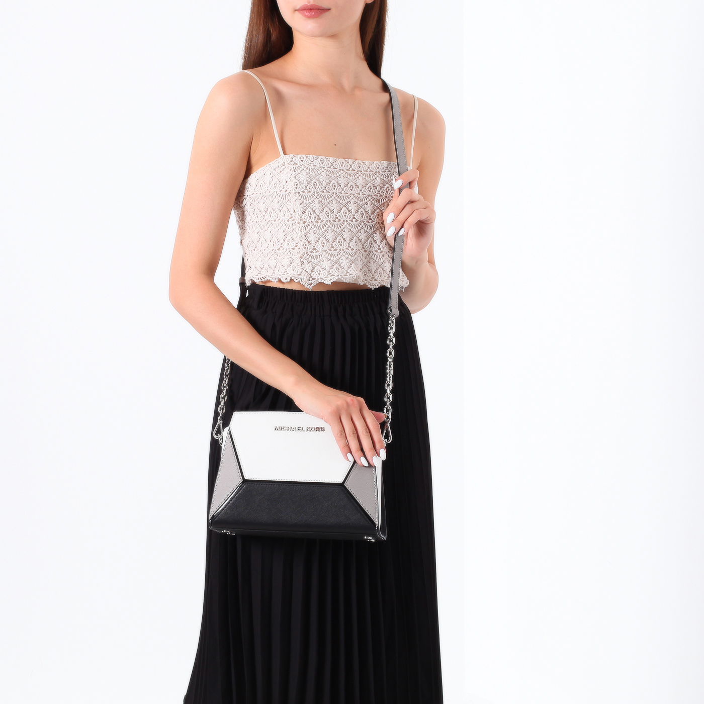 Сафьяновая сумка Michael Kors Prism