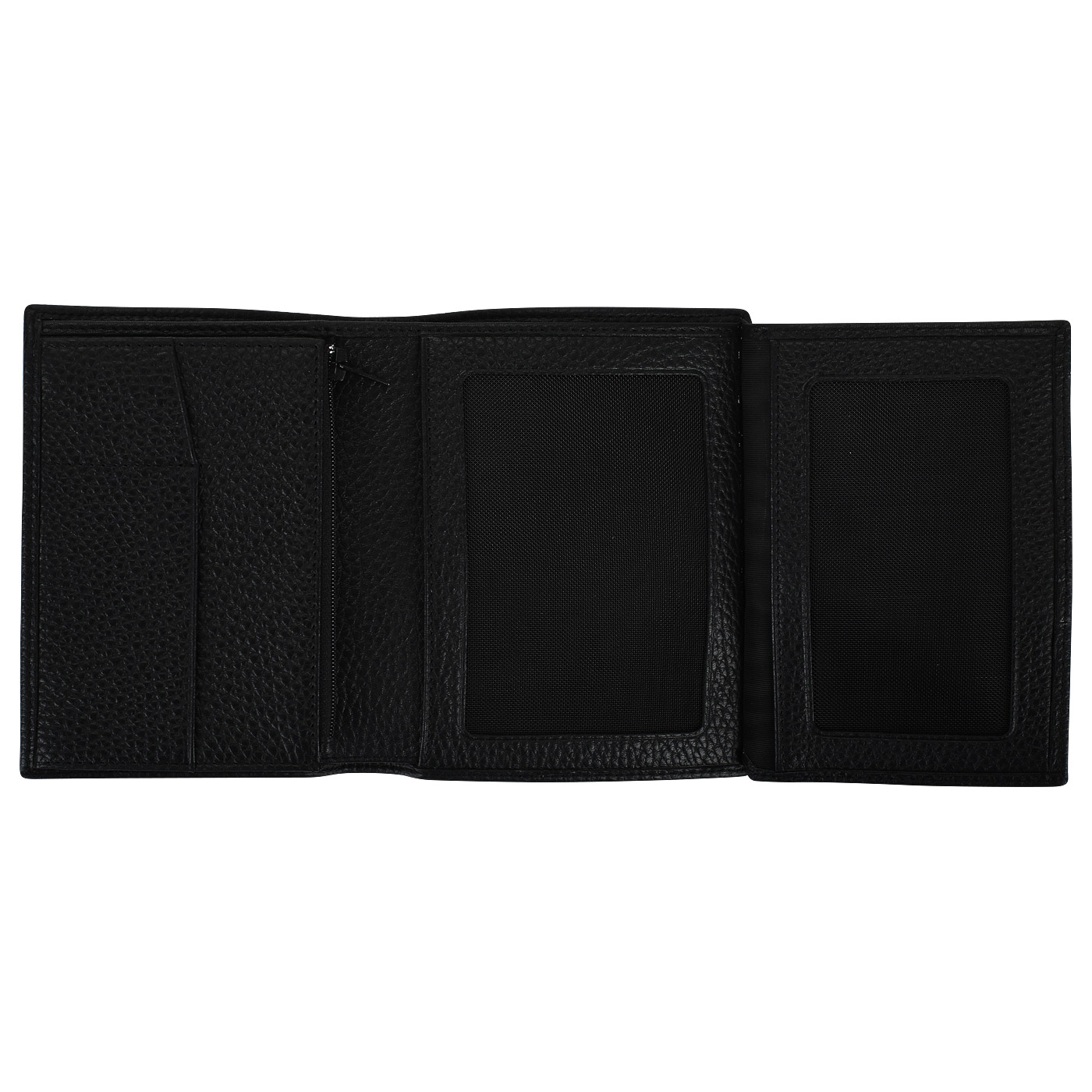 Черное кожаное портмоне Neri Karra 