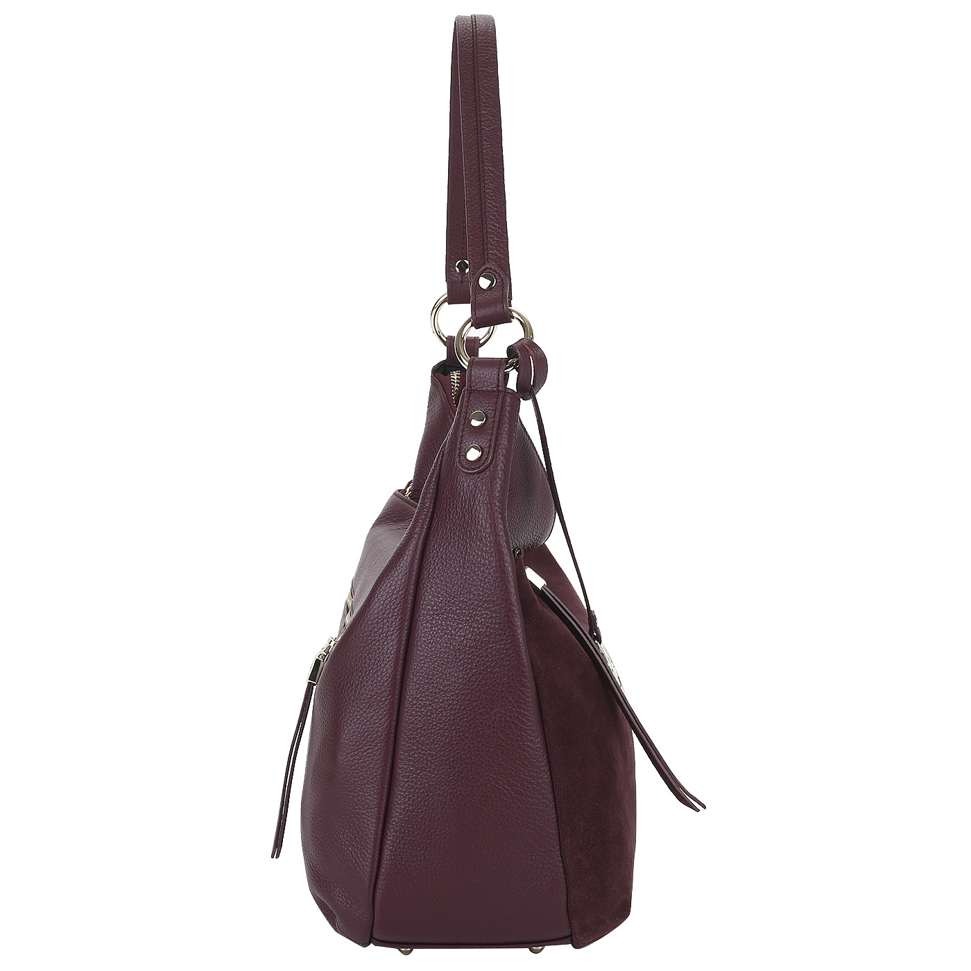 Сумка из кожи и замши Aurelli 