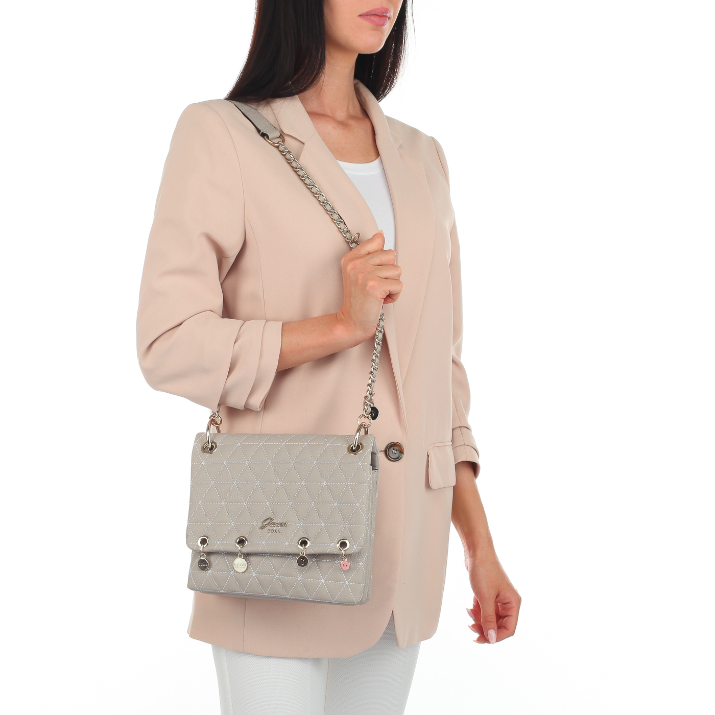 Сумочка через плечо с откидным клапаном Guess Fleur