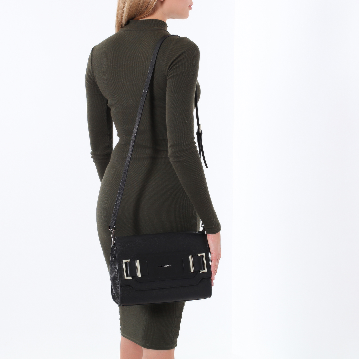 Сумочка из зернистой кожи Cromia Ether