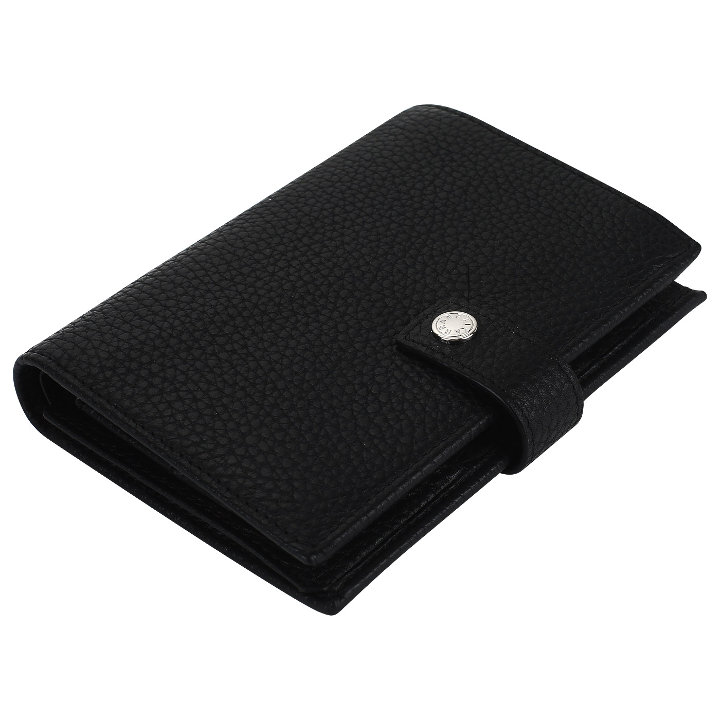 Черное кожаное портмоне Neri Karra 