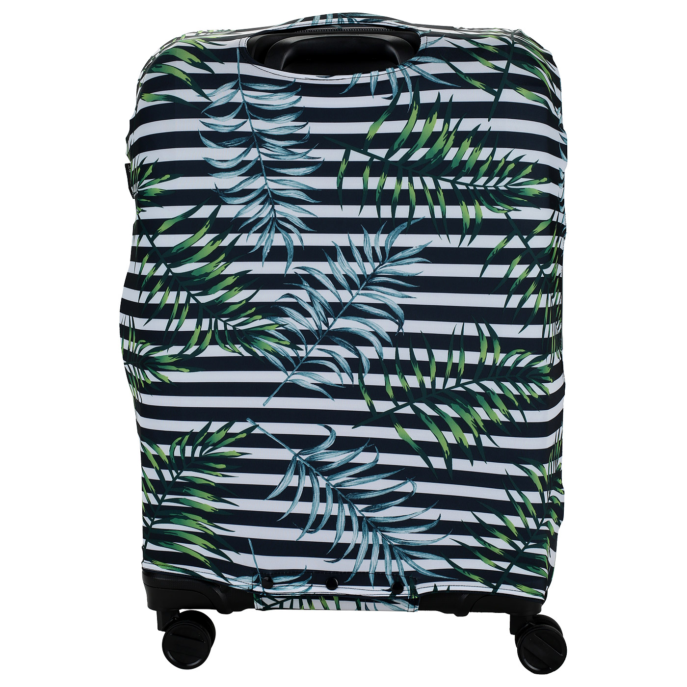 Чехол для чемодана на трех кнопках Eberhart Lines with Leaves