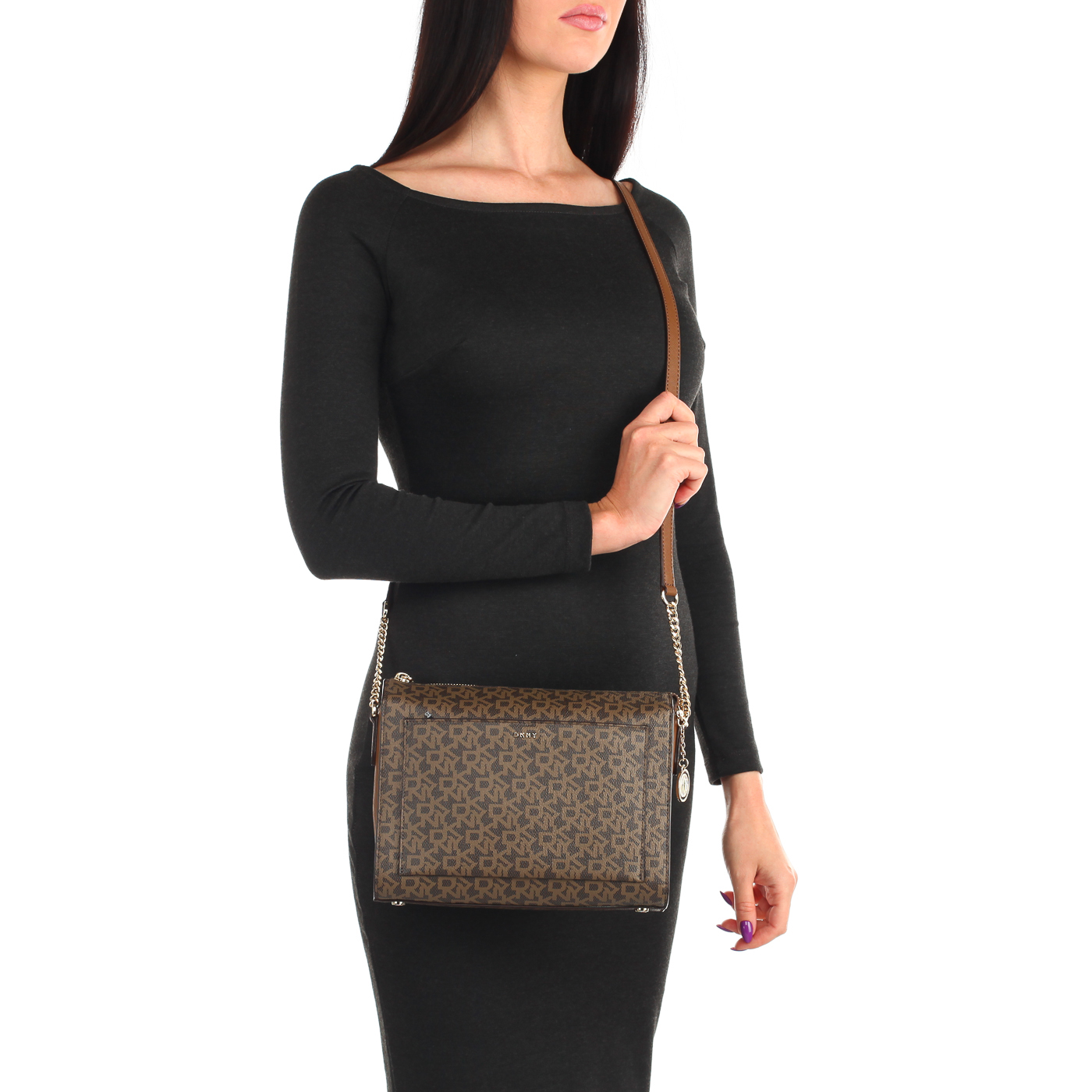 Сумка на молнии через плечо DKNY Bryant