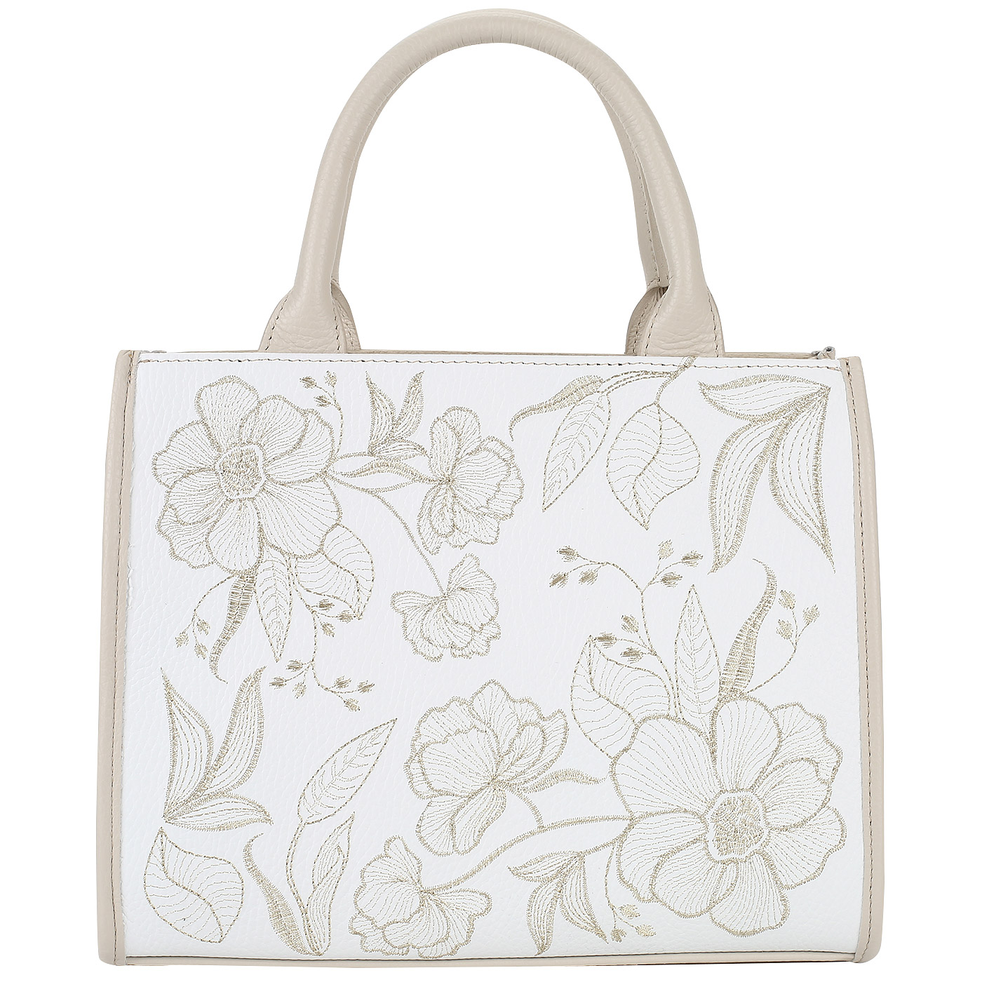 Marina Creazioni Сумка с цветочной вышивкой