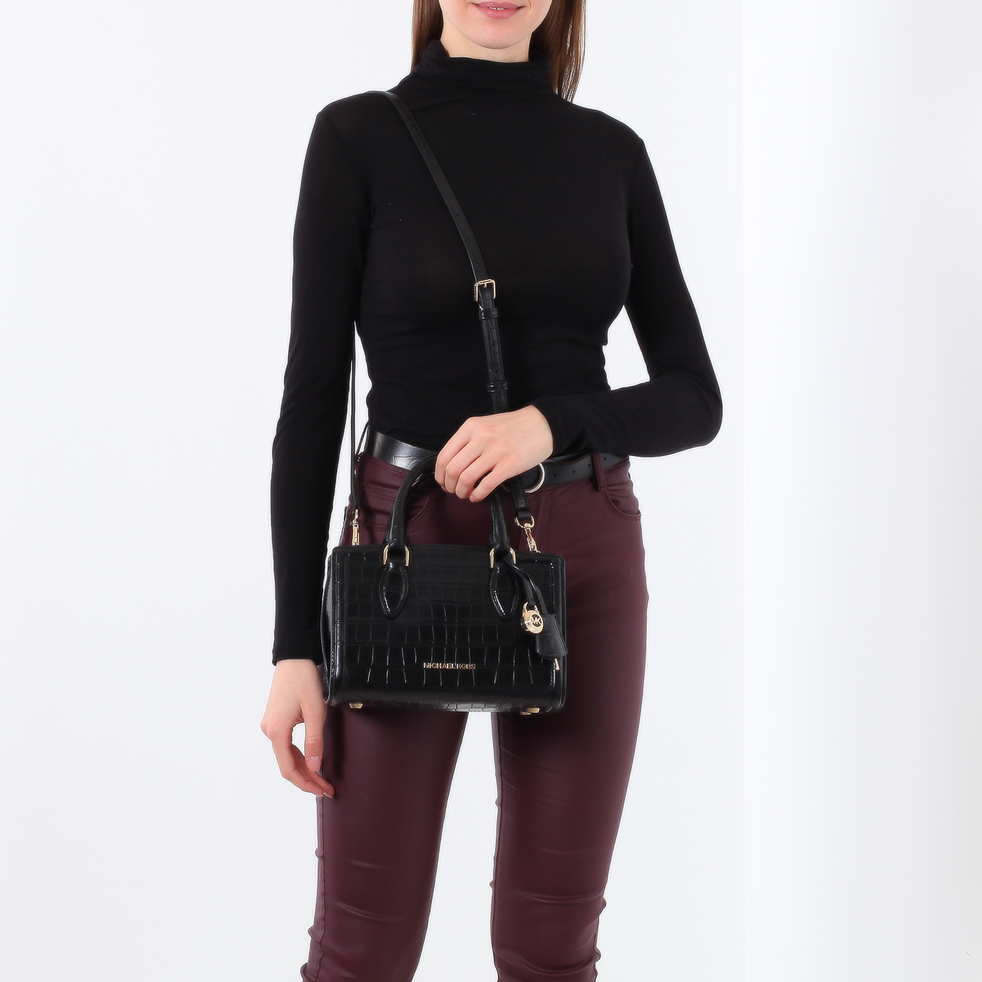 Сумка с отделкой под крокодиловую кожу Michael Kors Zoe