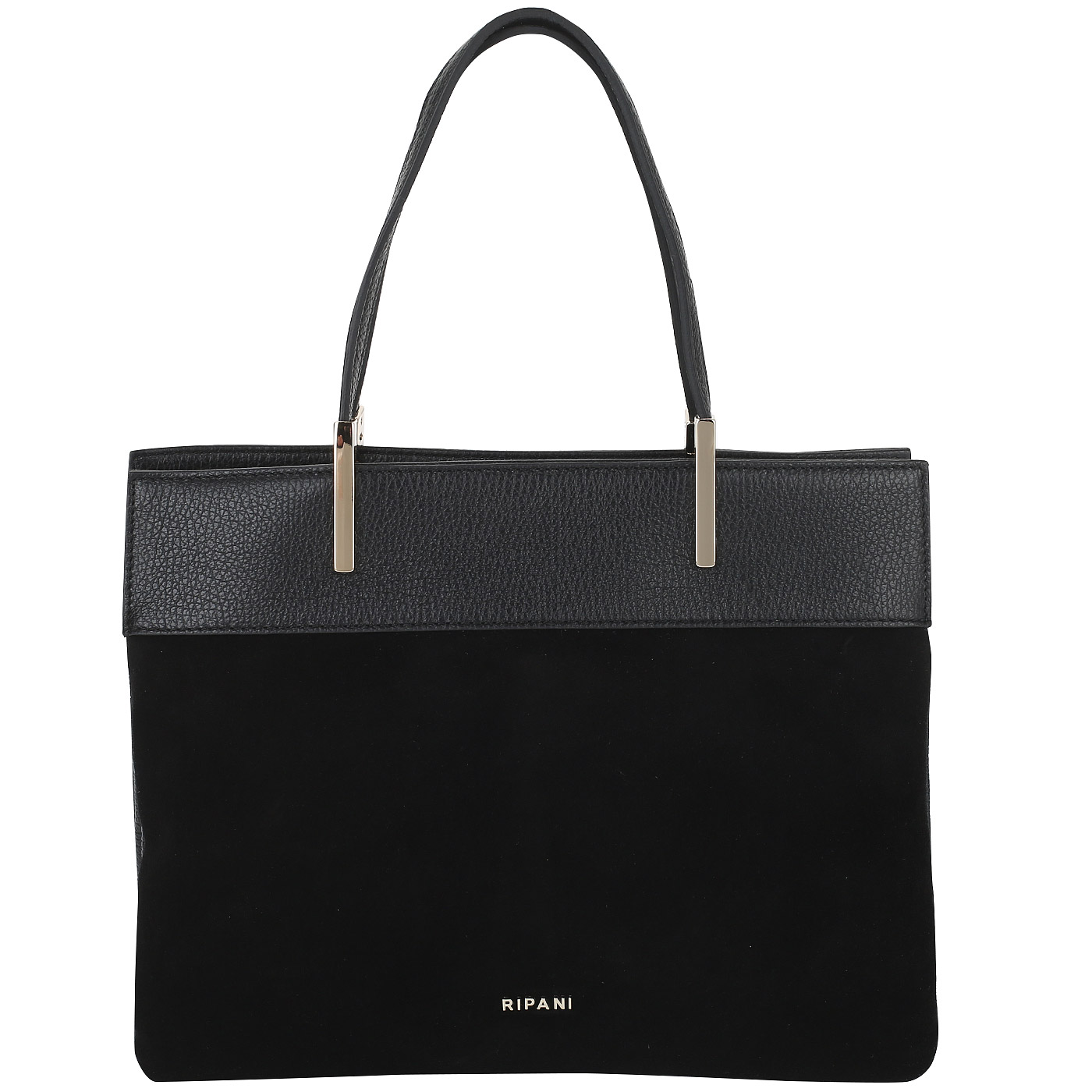 Ripani Мягкая сумка из кожи и замши