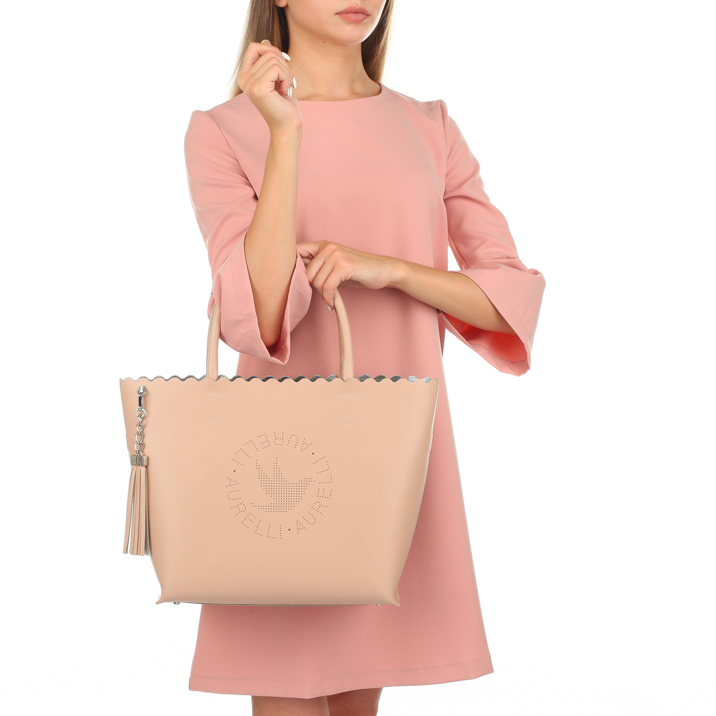 Кожаная сумка-тоут Aurelli 