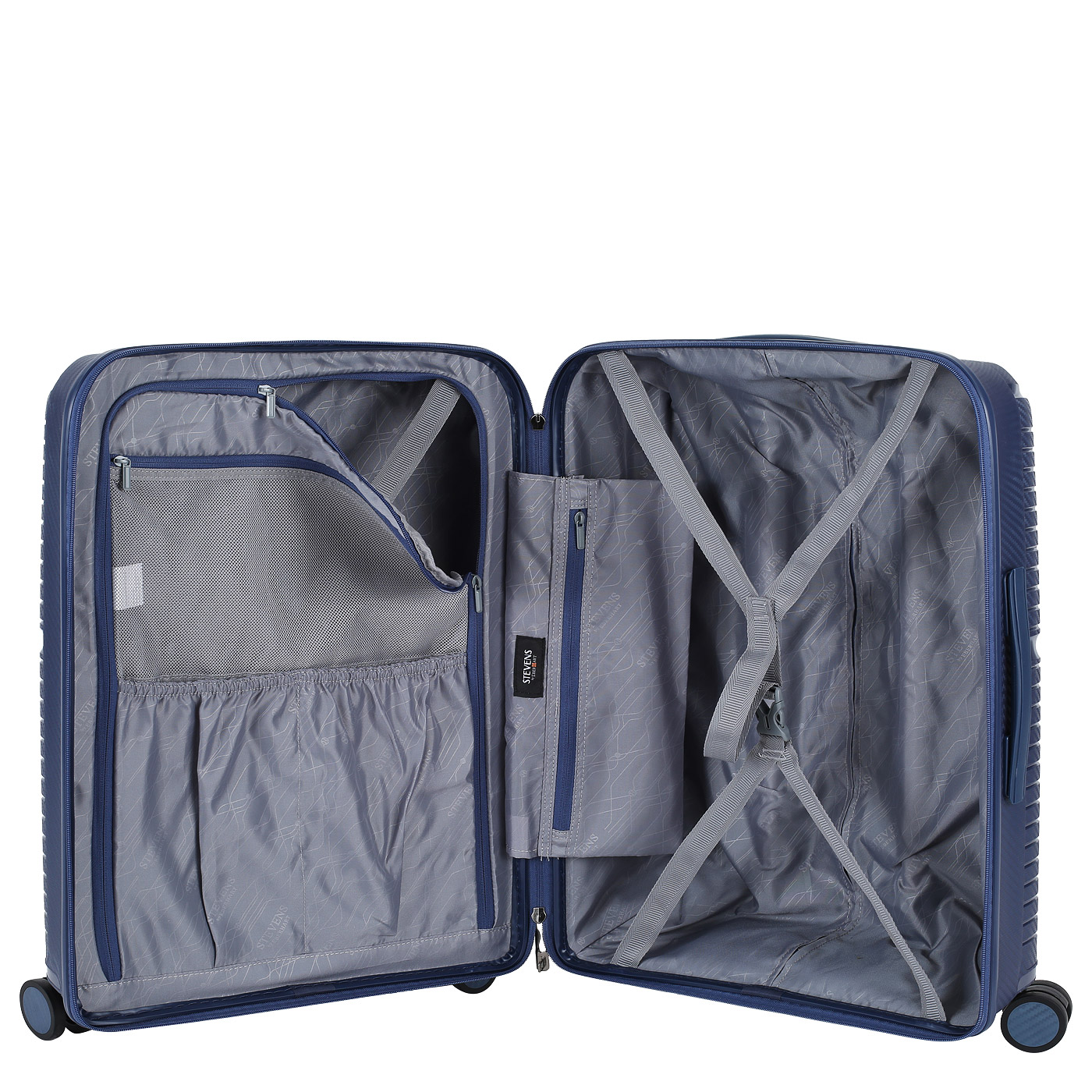 Чемодан средний M из полипропилена с кодовым замком Stevens Morocco