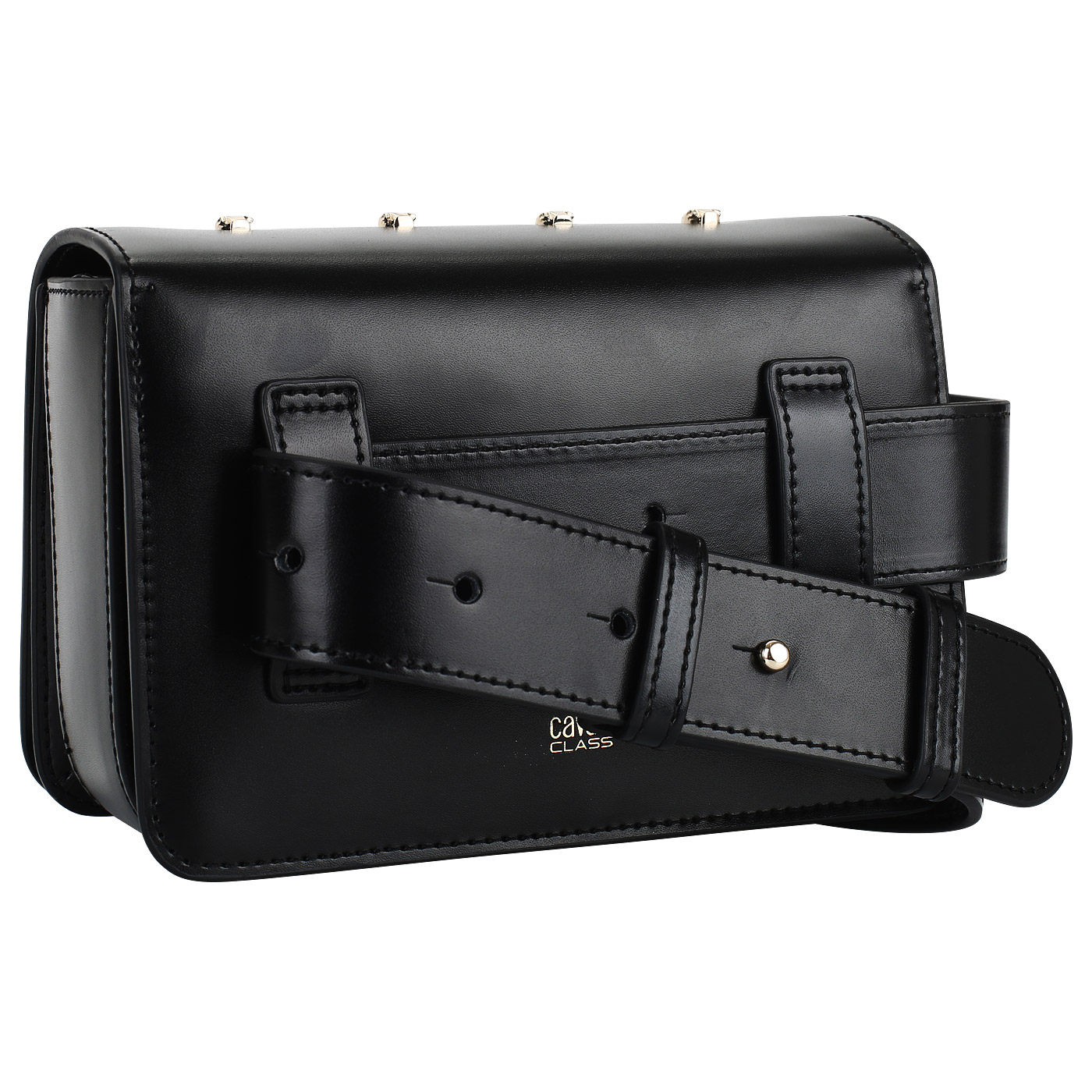 Сумочка с поясным и плечевым ремнями Cavalli Class Belt bag