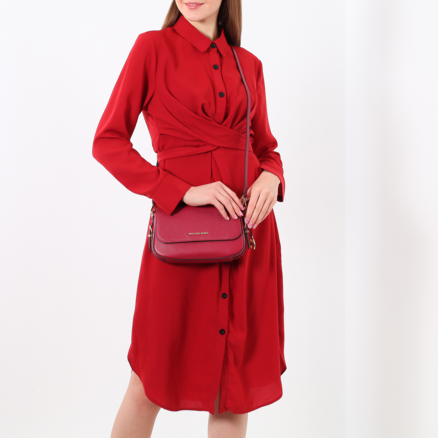 Кожаная сумка через плечо Michael Kors Bedford Legacy