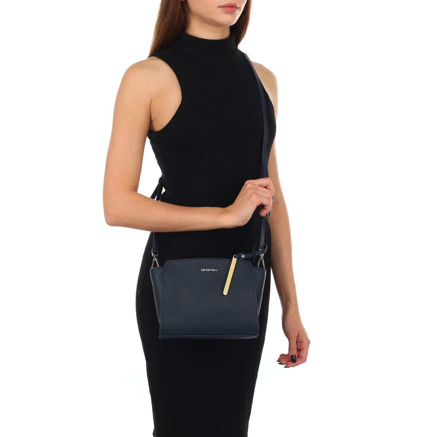 Сумочка на молнии с плечевым ремешком Cromia Perla