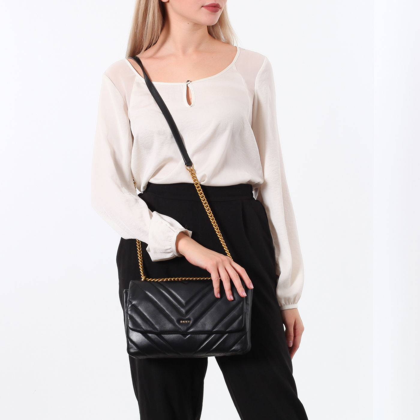 Мягкая стеганая сумка DKNY Vivian