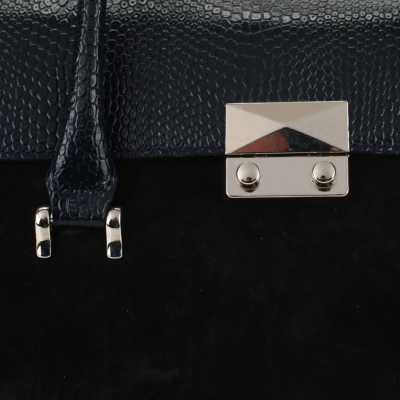 Кожаная сумка с тиснением Chatte 