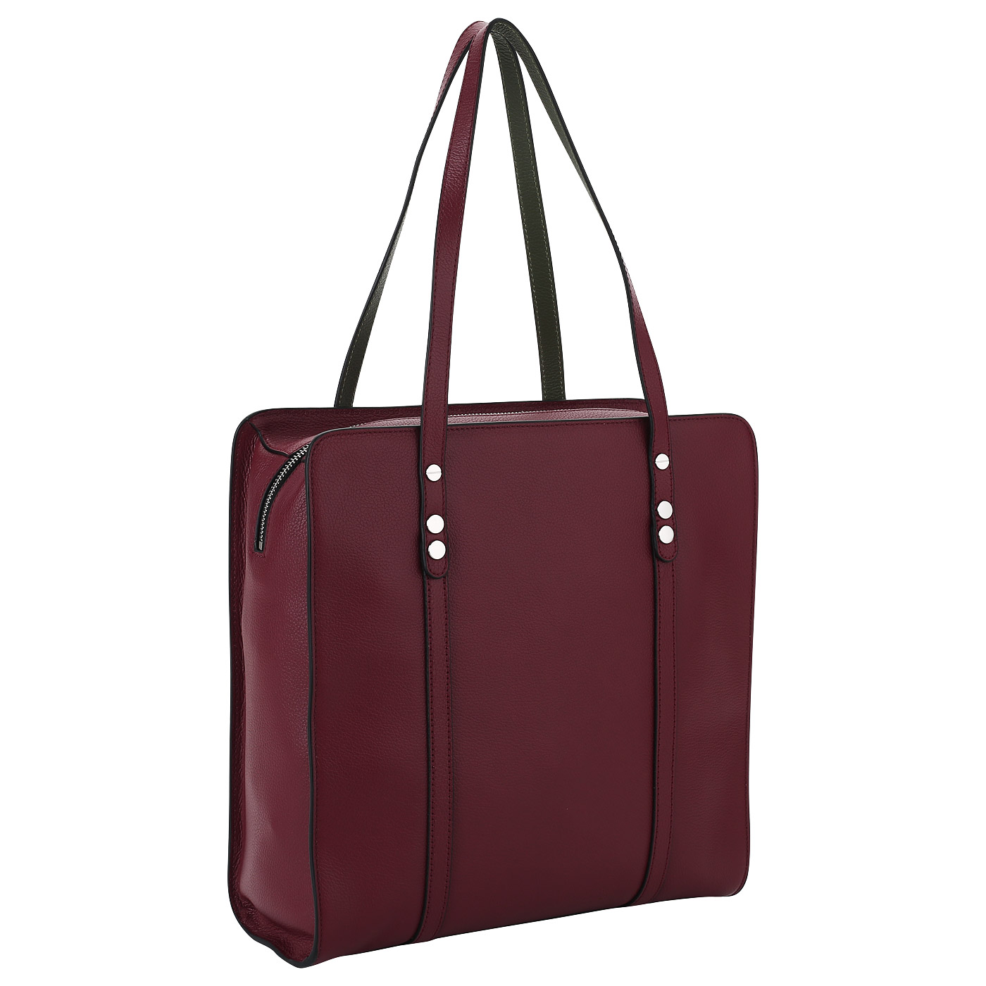 Сумка на молнии из кожи Coccinelle Organisse soft