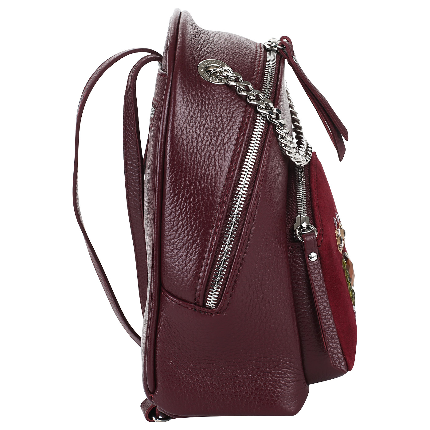 Рюкзак из кожи и замши Marina Creazioni 