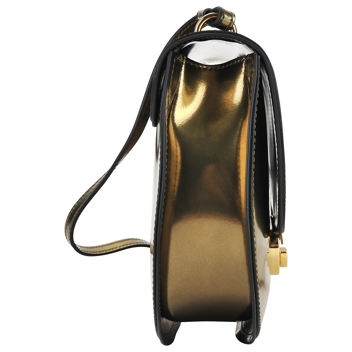 Женская кожаная сумочка с откидным клапаном Coccinelle Violaine mirror