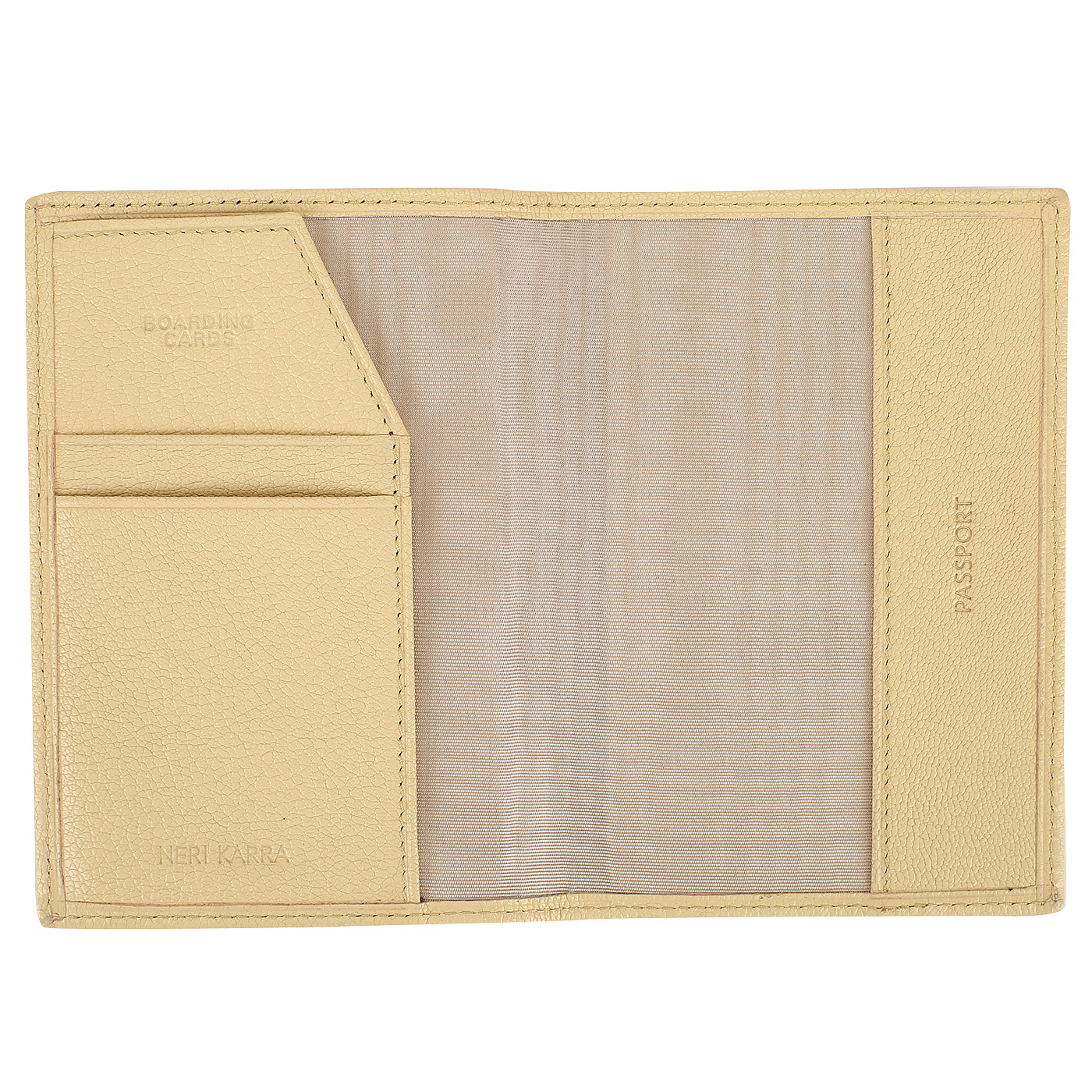 Желтая обложка для паспорта Neri Karra 