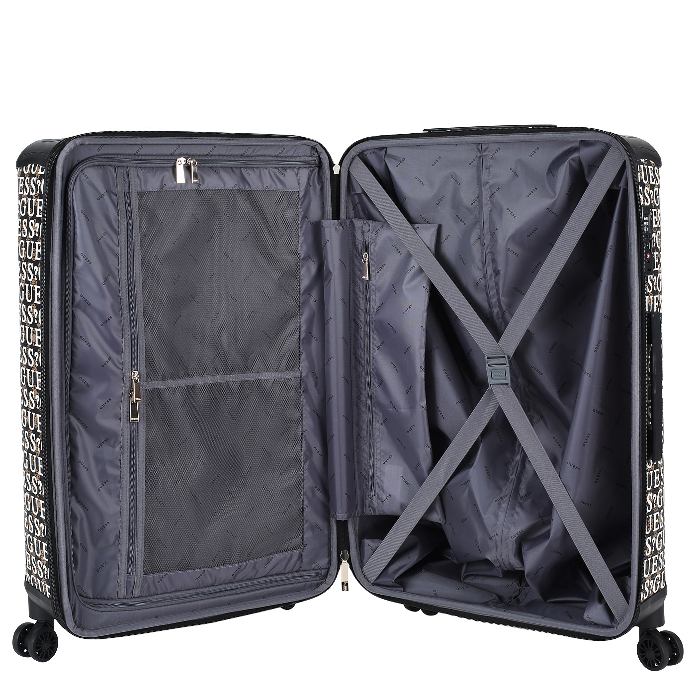 Чемодан тисненый Guess Stark