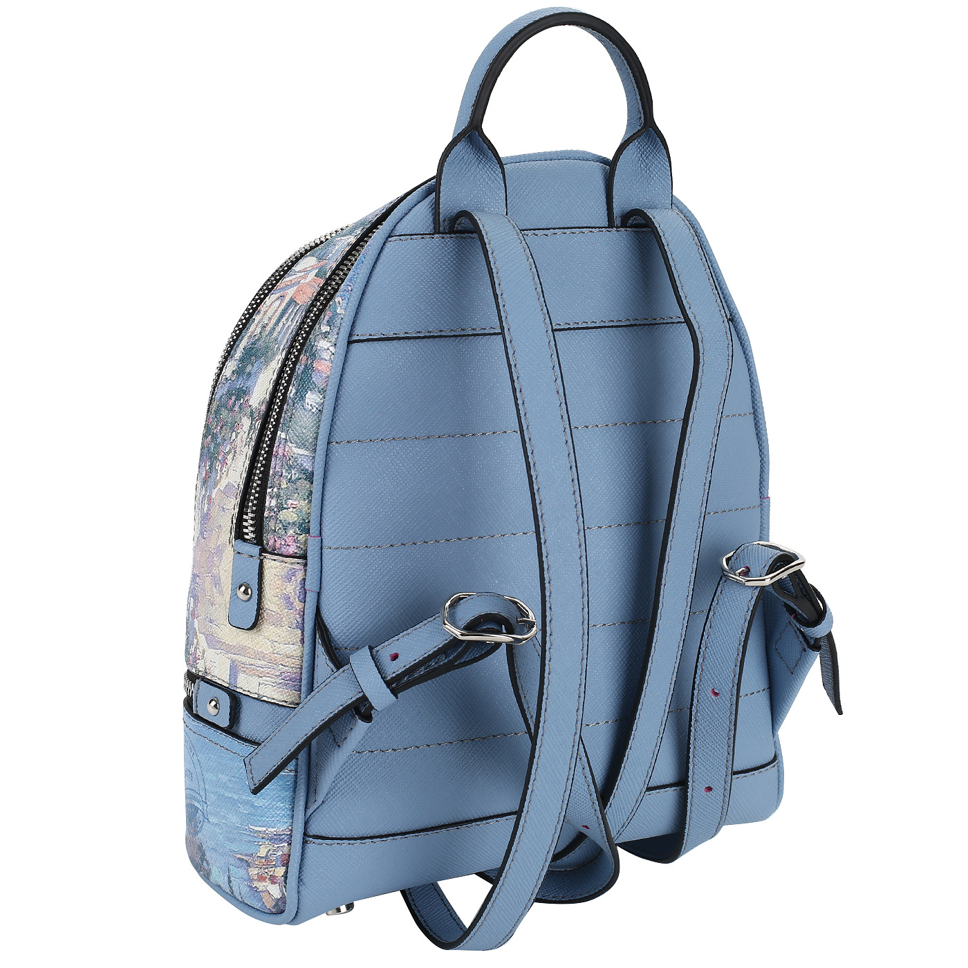 Сафьяновый рюкзачок с принтом Chatte 