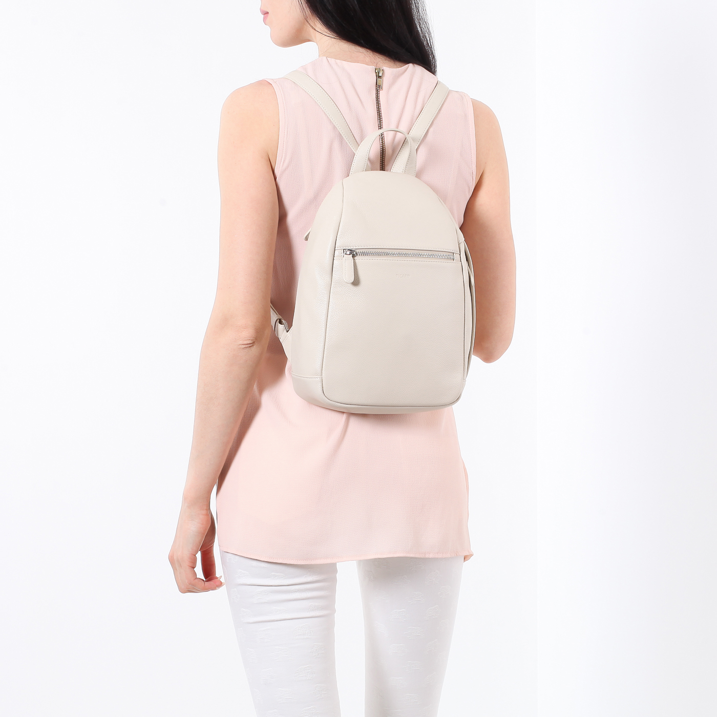 Кремовый рюкзак из зернистой кожи Picard Luis