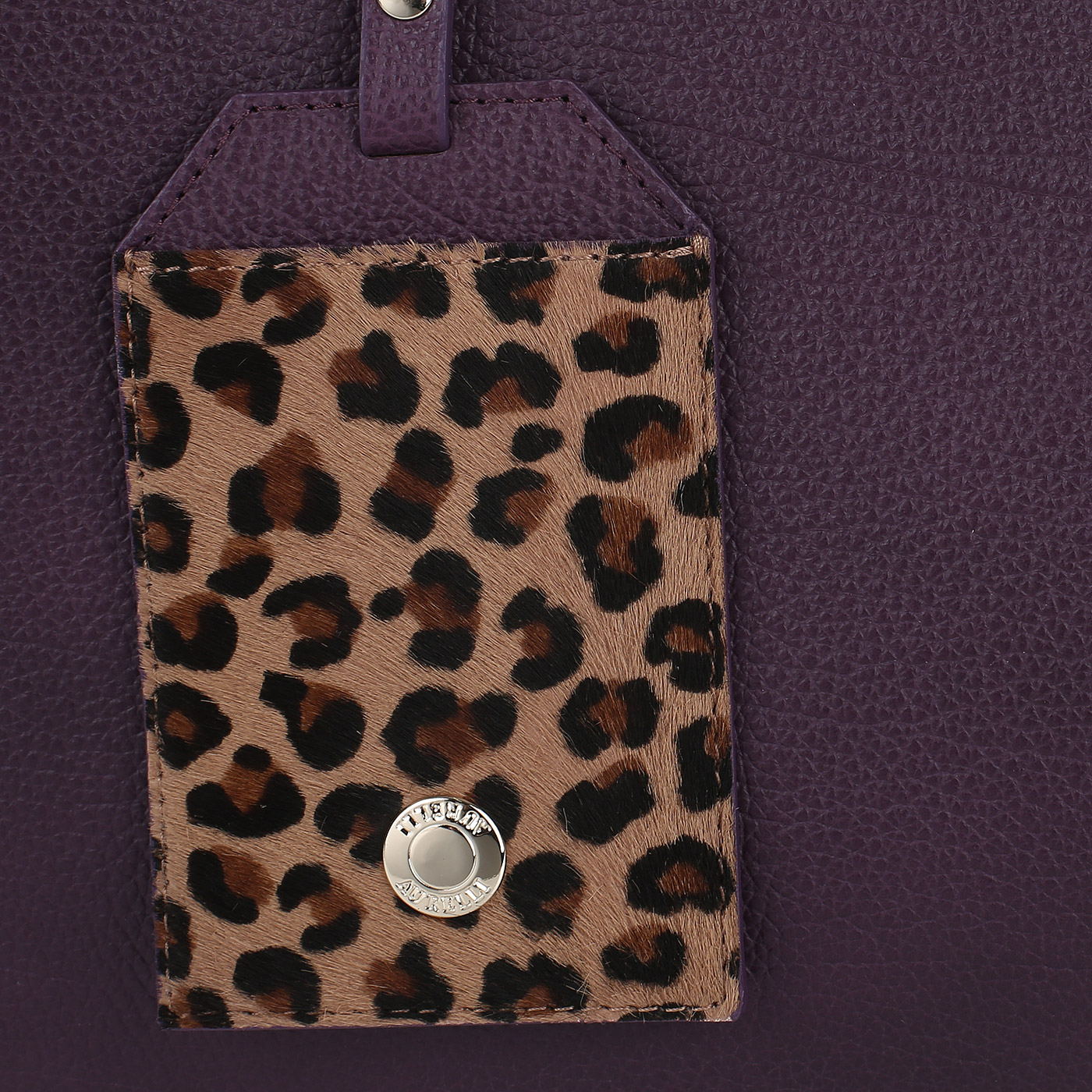 Кожаная сумка-трапеция Aurelli 