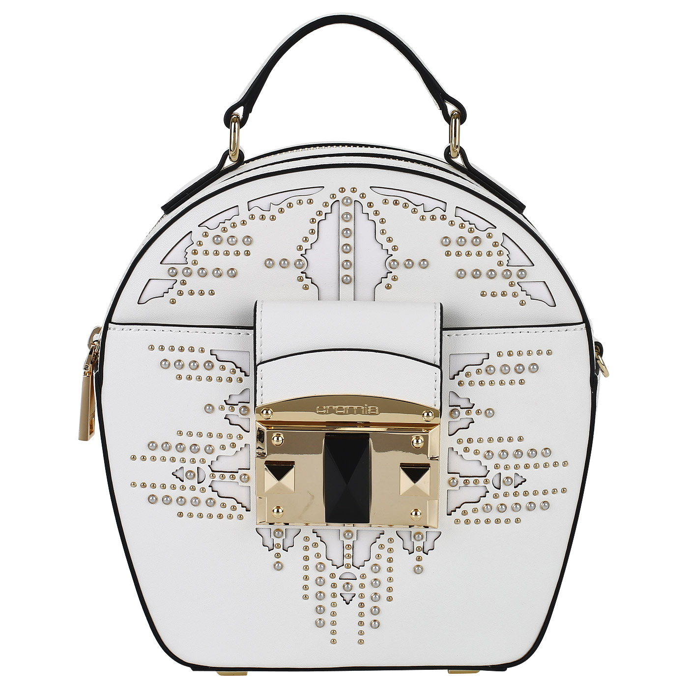 Cromia Кожаная сумка с клепками