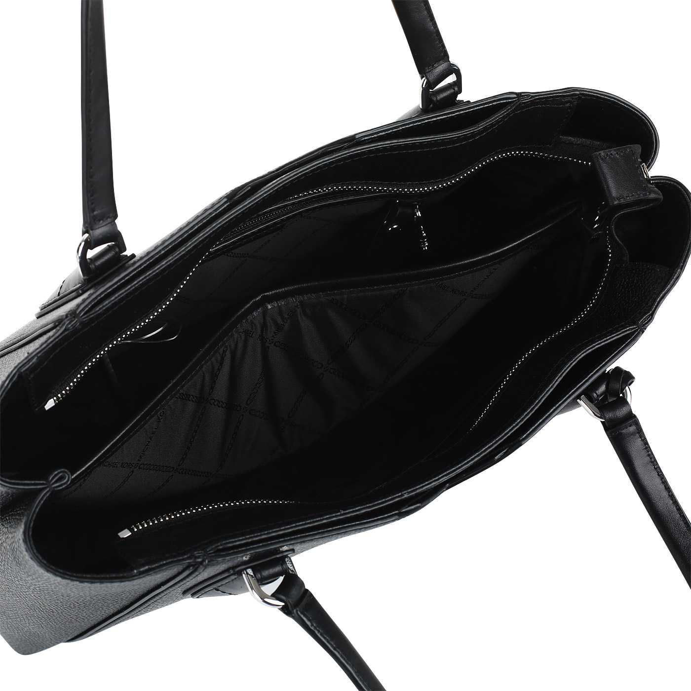 Черная сумка на молнии Michael Kors Mae