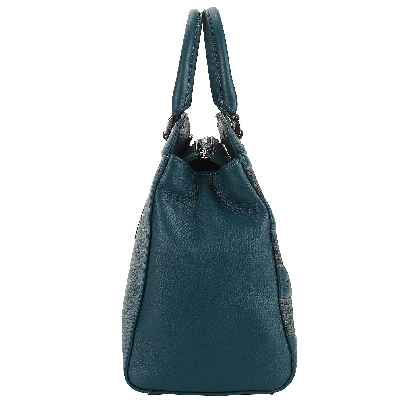 Кожаная сумка с вышивкой Marina Creazioni 