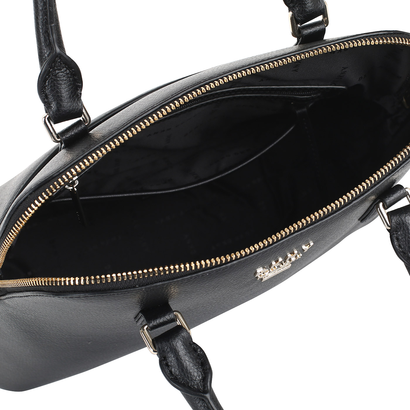 Черная кожаная сумка DKNY Whitney