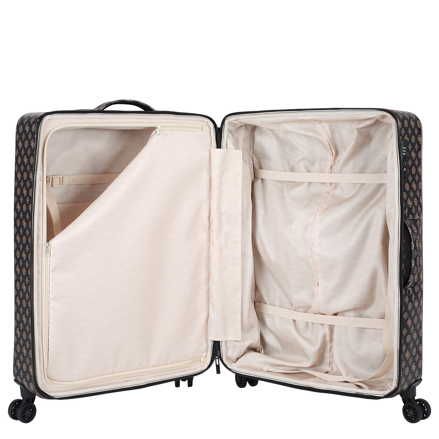 Чемодан тисненый Guess Peony