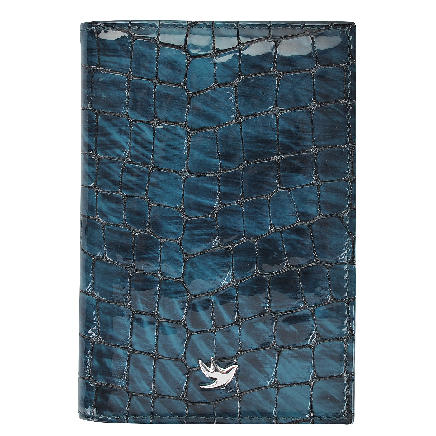 Aurelli Кожаная обложка для паспорта с выделкой под крокодила