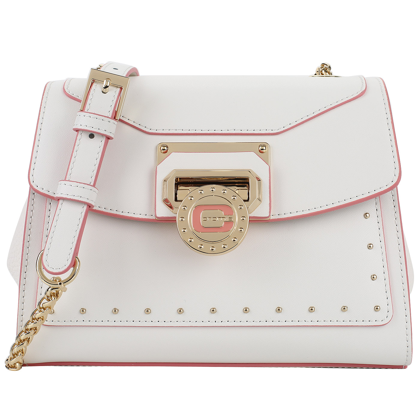 Cromia Кожаная сумка с клепками